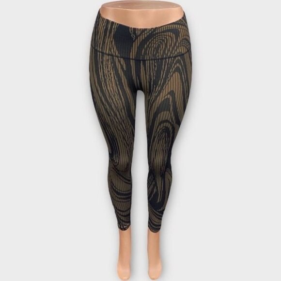 Sage Collective Jacquard Rib Knit Leggings Brown Sepia Tint Size,  Medium - Picture 9 of 9
